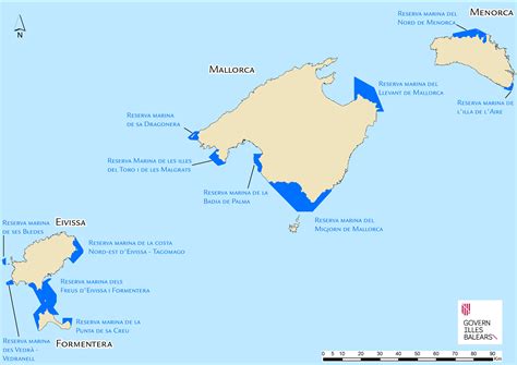 Las reservas marinas en las Illes Balears.